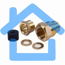 Сальник с двойной резьбой 1/2 и 3/4 для ввода кабеля в трубу PROconnect