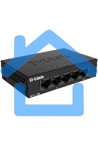 Коммутатор D-Link DGS-1005D/J2A неуправляемый с 5 портами 10/100/1000Base-T и функцией энергосбережения