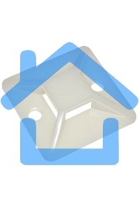 Площадка самокл. 25х25 под хомуты бел. (уп.100шт) ИЭК UHP30-25-100