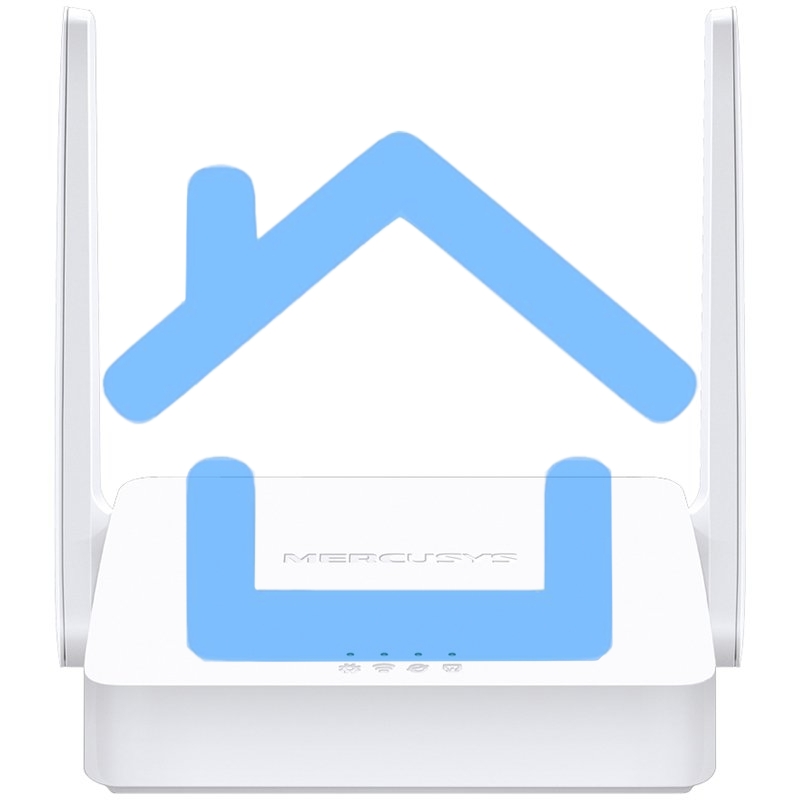 Роутер Mercusys 300Mbps Multi-Mode Wireless N Router, 2× Fixed External Antennas, 2× 10/100 Mbps LAN Ports, 1× 10/100 Mbps WAN Port, FEATURE: Access Point Mode, WPS/Reset Button, IPTV, IPv6, Beamforming, MU-MIMO, Parental Controls, Guest Network