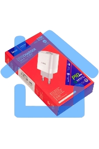 Сетевое зарядное устройство HOCO C80A Rapido 1xUSB + 1xUSB-C, 3.1A, 20W, белый