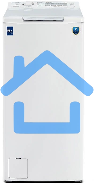 Стиральная машина Midea MFE11W65/W-C белая, загрузка вертикальная 6.5кг, 1600 об/мин., класс: A+++