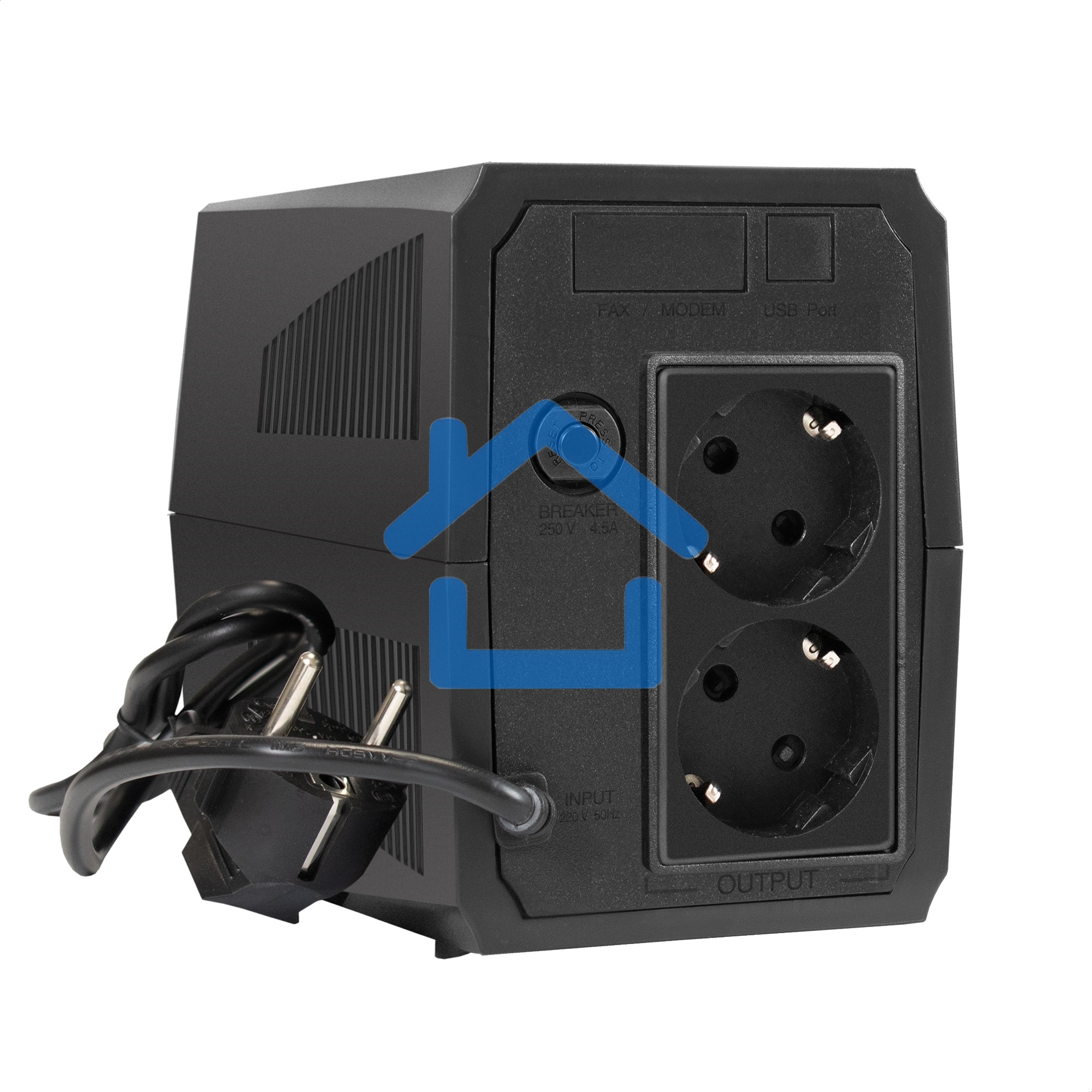 Источник бесперебойного питания ExeGate SpecialPro UNB-500.LED.AVR.2SH 500VA/300W, LED, AVR, 2*Schuko, черный