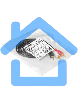 Кабель аудио Exegate EX-CCA-458-1.5 (3.5мм Jack M/2xRCA M, 1,5м, позолоченные контакты)