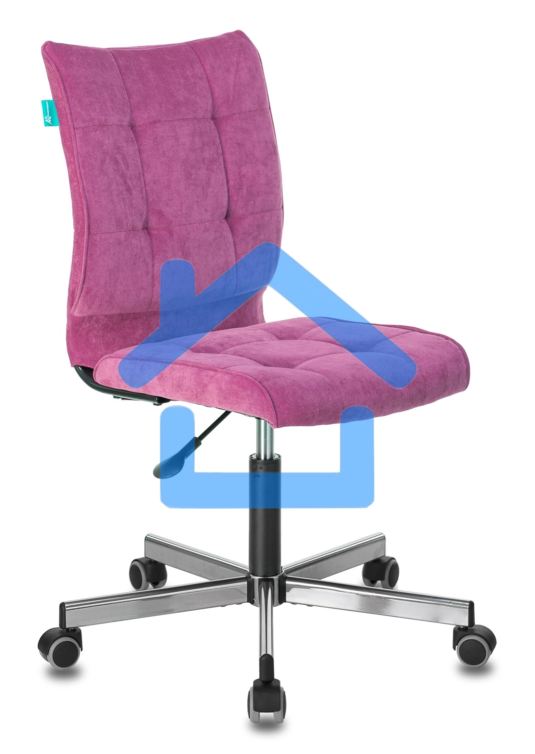 Кресло компьютерное Бюрократ CH-330M/LT-15 без подлокотников, малиновый, крестовина металл