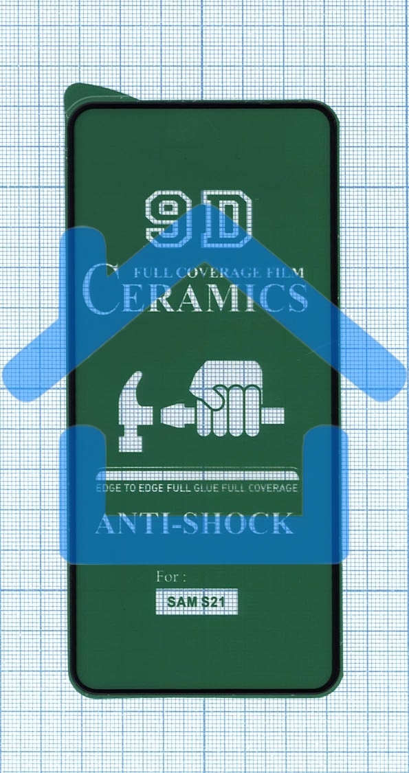Керамическая пленка (стекло) для Samsung Galaxy S21 черный