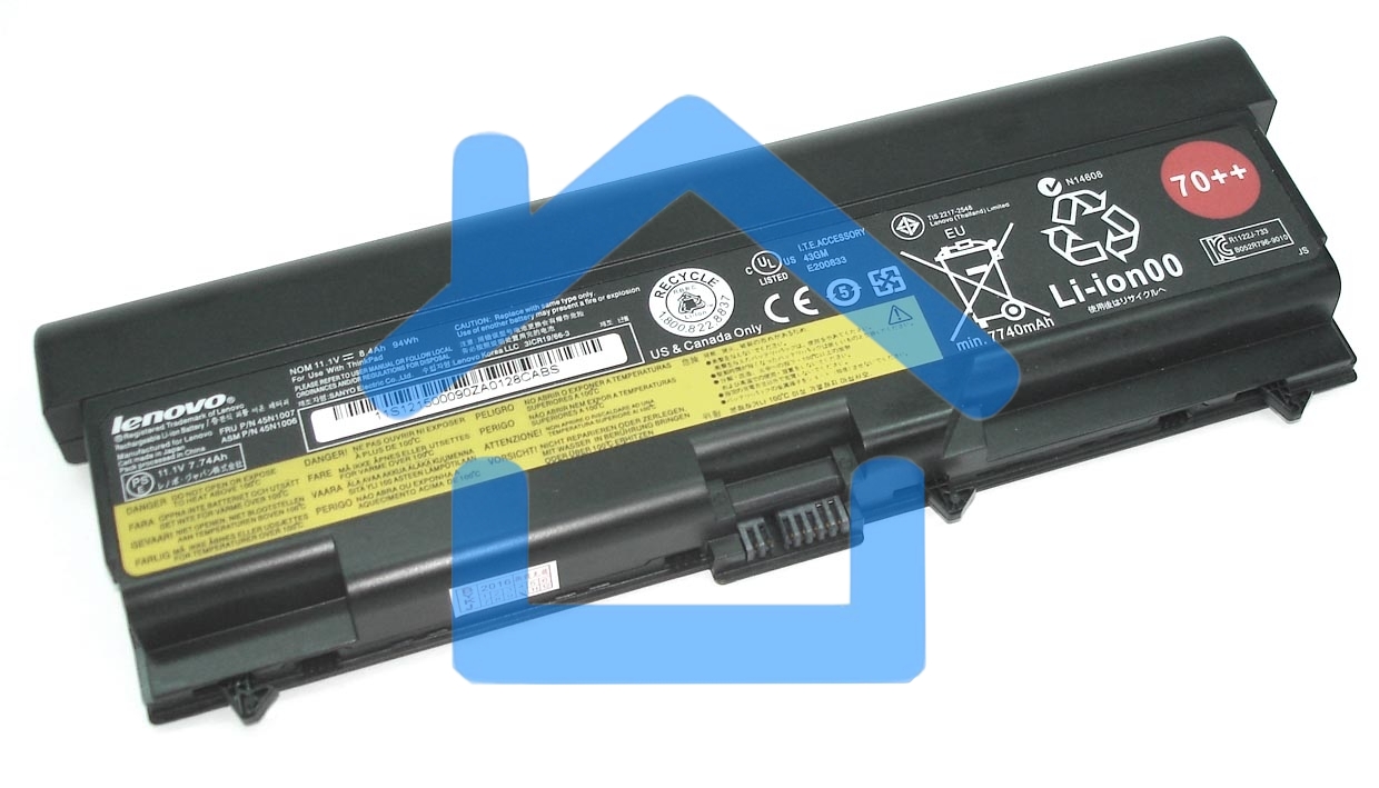 Аккумуляторная батарея для ноутбука Lenovo ThinkPad L430 (70++, 55++) 11.1V 94Wh черный Orig