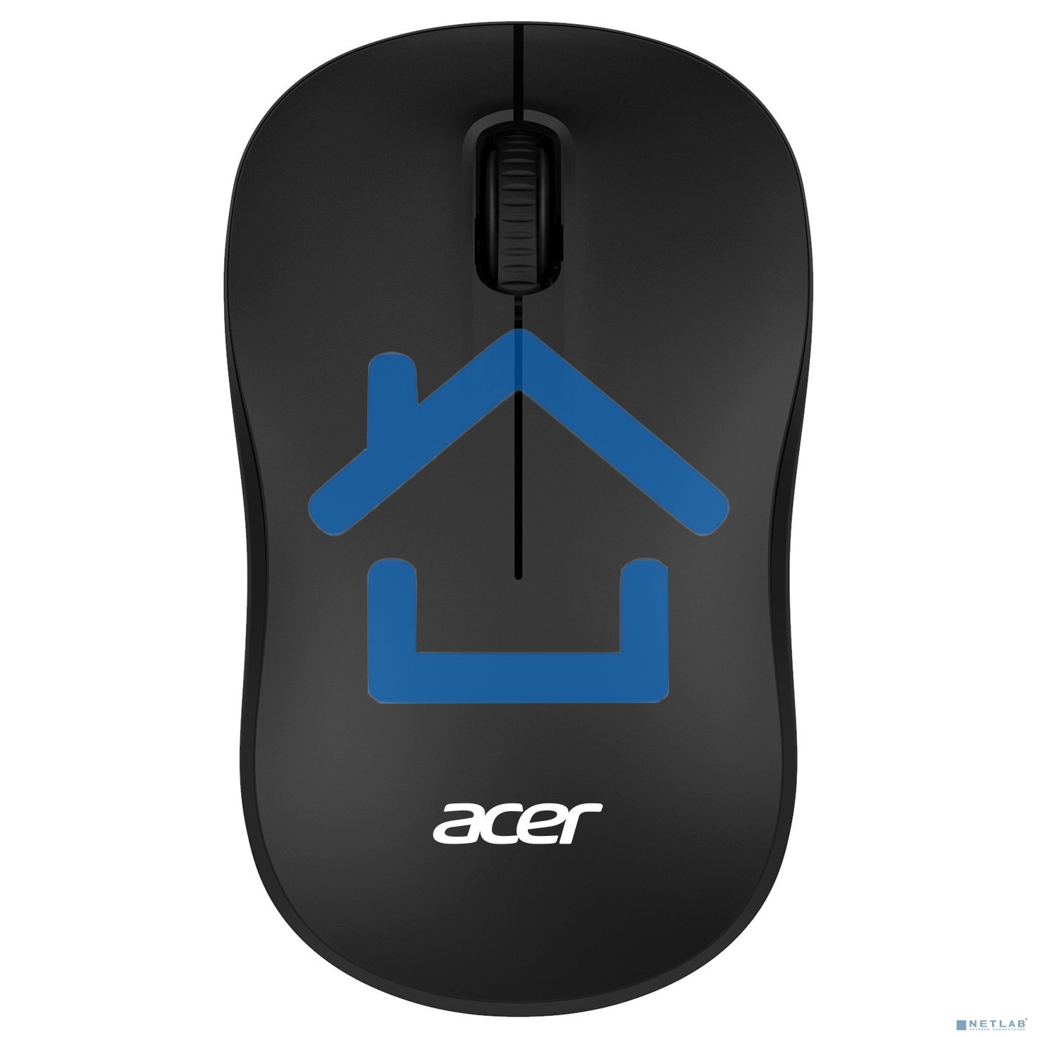 Мышь беспроводная Acer OMR160 черный, 1200 dpi, радиоканал, USB, кнопки - 3
