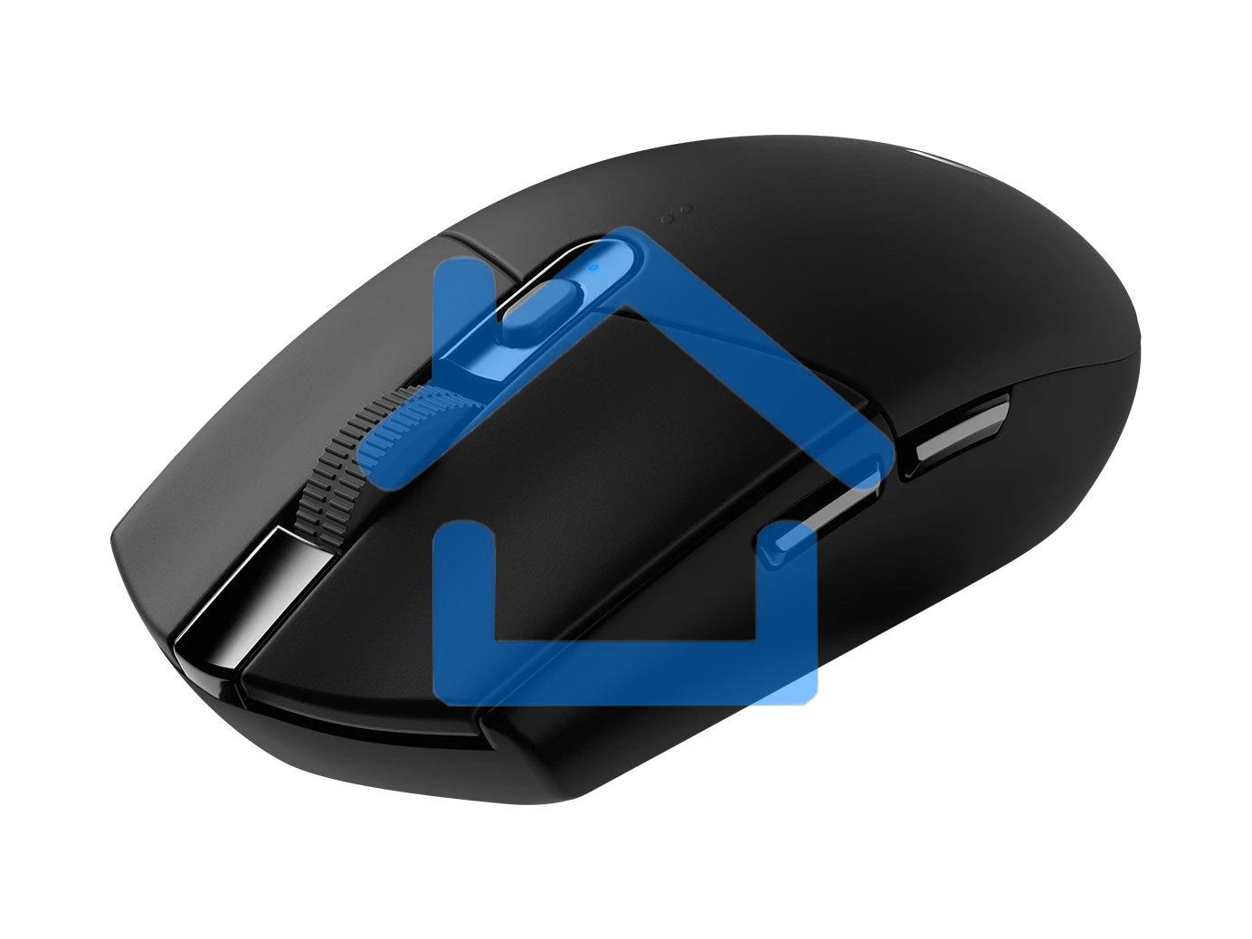 Мышь беспроводная Logitech G304 Lightspeed черный, 12000 dpi, радиоканал, USB, кнопки - 6