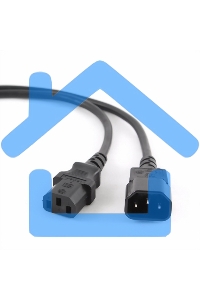 Кабель питания сист.блок-монитор Cablexpert PC-189-VDE-5M, 5м, C13-C14, VDE, 10А, Сечение провода: 0,75 мм2, черный, с заземлением