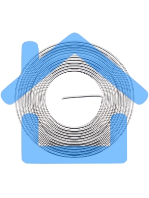 Припой с канифолью Rexant, 1 м, Ø0.8 мм, (олово 60%, свинец 40%), спираль, блистер