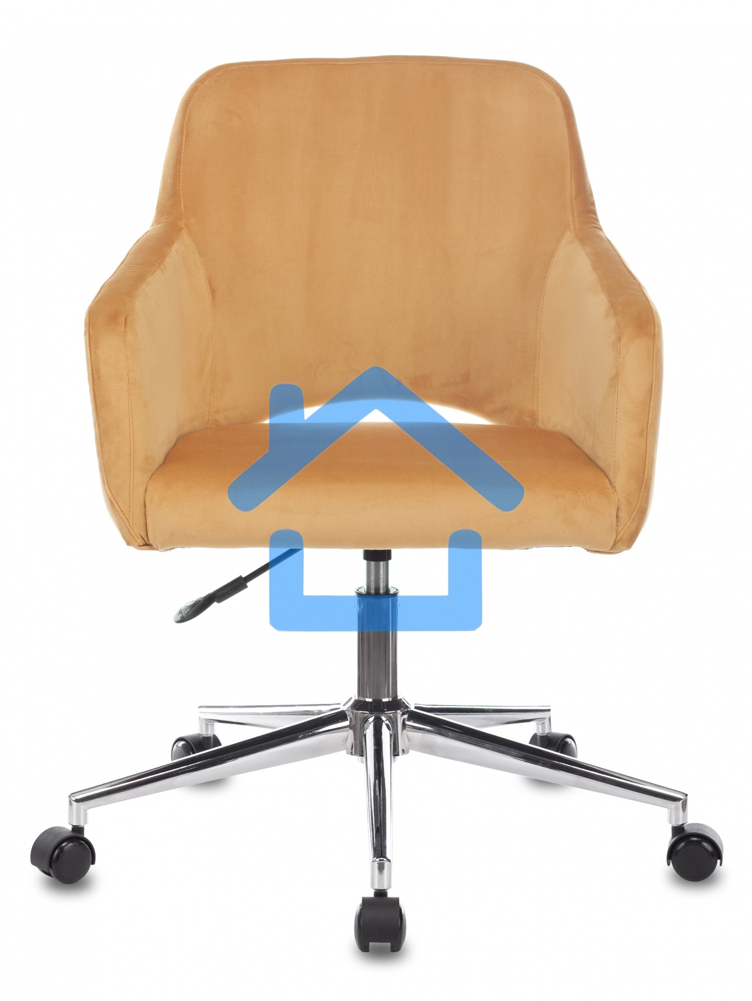 Кресло компьютерное Бюрократ CH-380SL янтарный Italia 9, крестовина металл хром