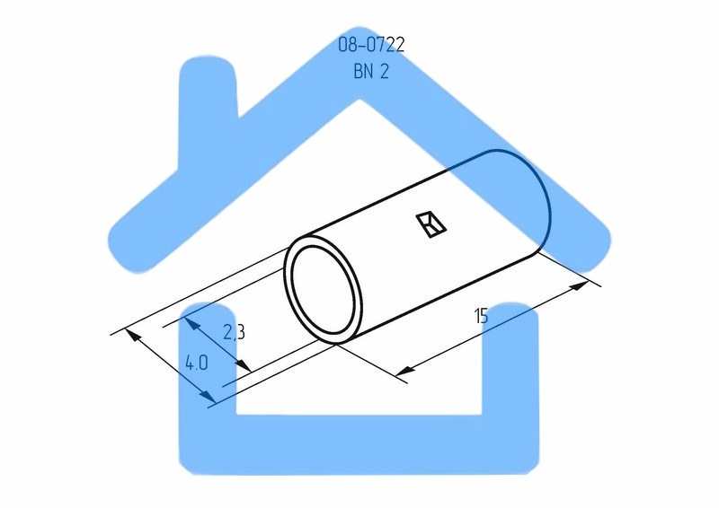 Соединительная гильза L-15 мм 1.5-2.5 мм² (ГМЛ (DIN) 2,5) Rexant