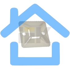 Площадка самокл. 25х25 под хомуты бел. (уп.100шт) ИЭК UHP30-25-100