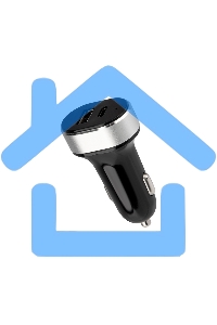 Автозарядка в прикуриватель Rexant АЗУ USB-A+USB-C, 3.1 A черный