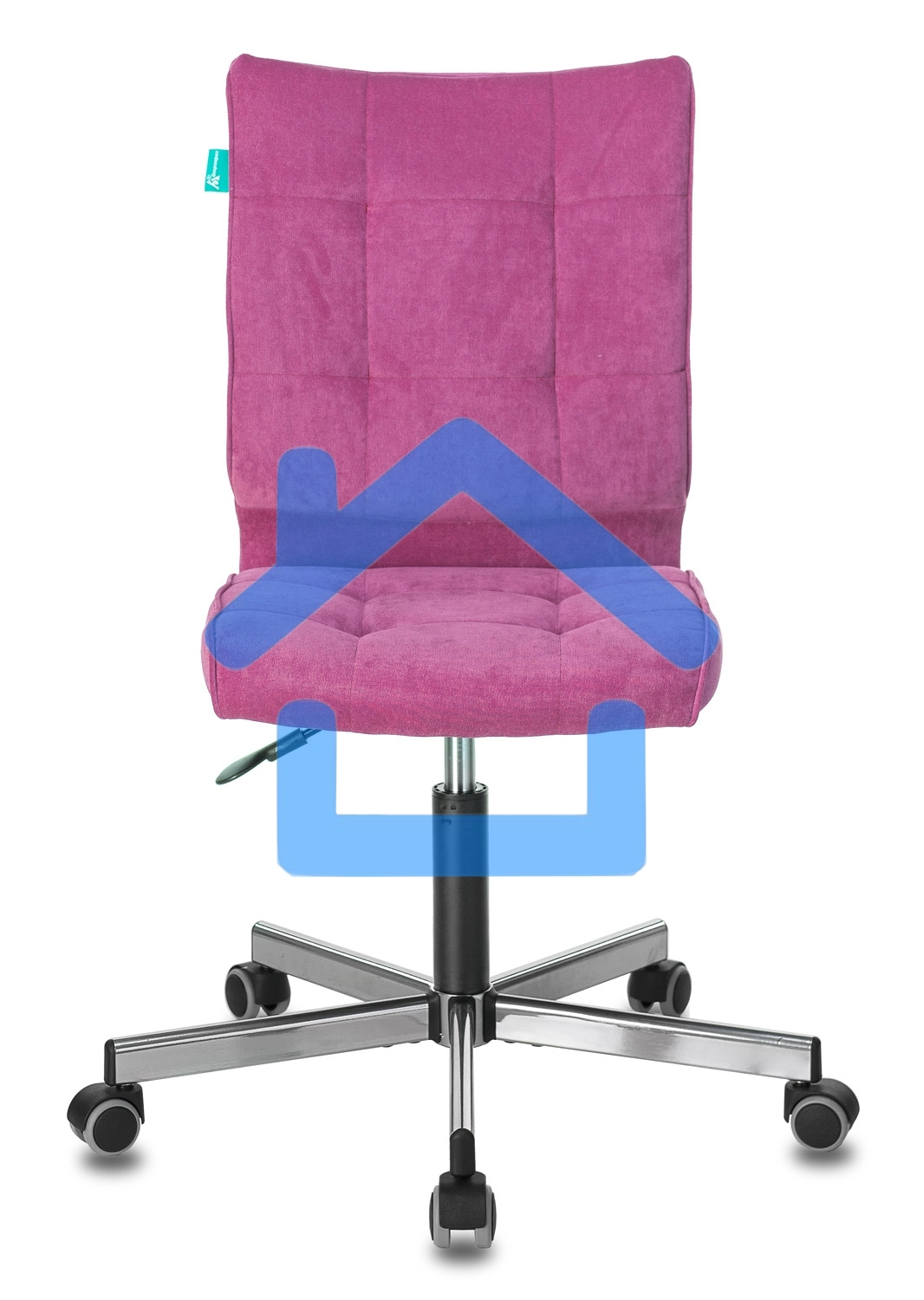 Кресло компьютерное Бюрократ CH-330M/LT-15 без подлокотников, малиновый, крестовина металл