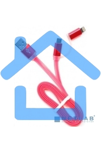 Кабель USB2.0 Cablexpert CC-mAPUSB2pk1m, AM/microBM 5P - iPhone lightning, 1м, комбо кабель, алюминиевые разъемы, розовый, блистер