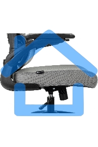 Кресло руководителя Бюрократ Sigma 1 серый, сетка/ткань, крестов. пластик