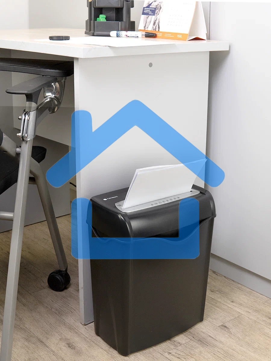 Шредер Heleos УД15-2 черный/серебристый (секр.Р-2) ленты 12лист. 15лтр. скобы пл.карты