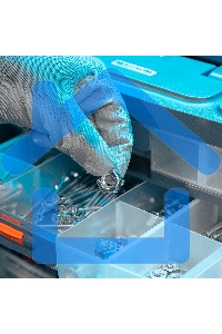 Органайзер для хранения с выдвижными лотками 310х150х260мм, 4 секции, пластик Россия Stels