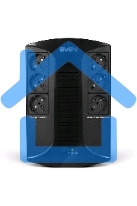 Источник бесперебойного питания SVEN UP-L1000E 1000VA/500W (6 розеток: 3х UPS/сетевой фильтр+3 x сетевой фильтр)