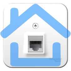 Розетка компьютерная ОП BLANCA RJ45 кат.5e изол. пласт. бел. SchE BLNIA045001