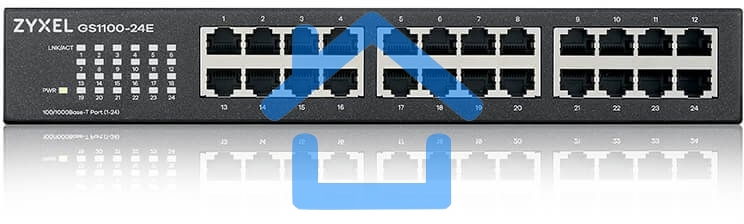 Коммутатор Zyxel GS1100-24E-EU0103F 24G неуправляемый