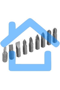 Отвертка реверсивная, набор бит, 10 шт., CrV Sparta