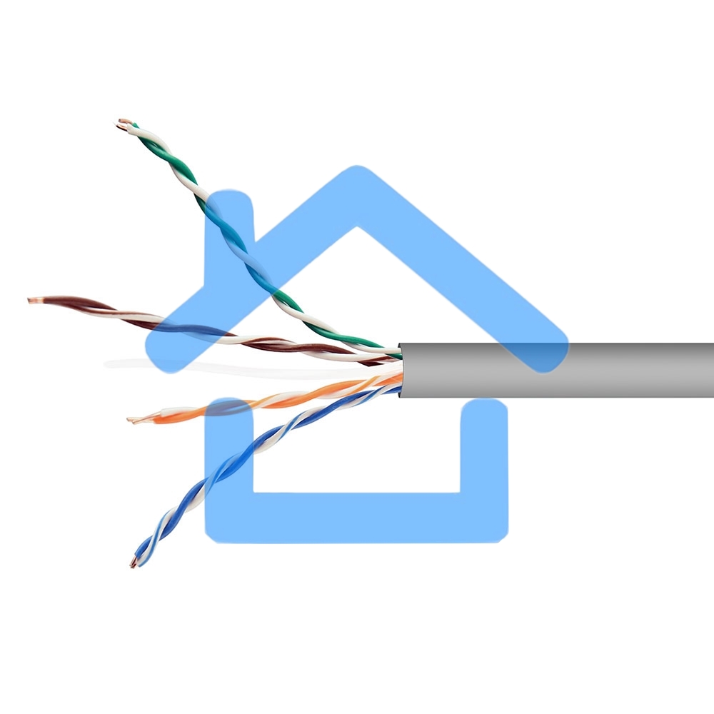 Кабель Cablexpert Россия, UPC-5051E-4-CU/100, UTP indoor 4x2x0.51, медный, кат.5e, однож., 100м, box, серый