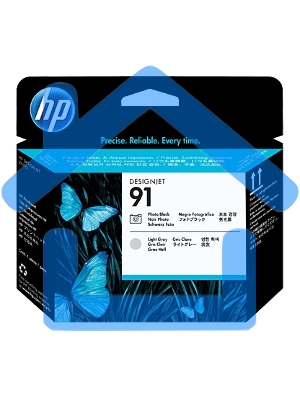 Картридж струйный HP №91 C9463A фото черный/светло-серый печатающая головка для HP Z6100