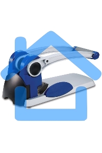 Дырокол Kw-Trio Heavy Duty 9550, до 300 листов, металл синий/серебристый, отверстий: 2, с линейкой