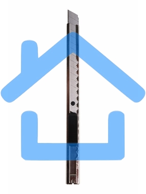 Нож с сегментированным лезвием 9 мм, корпус металлический, c клипсой Rexant