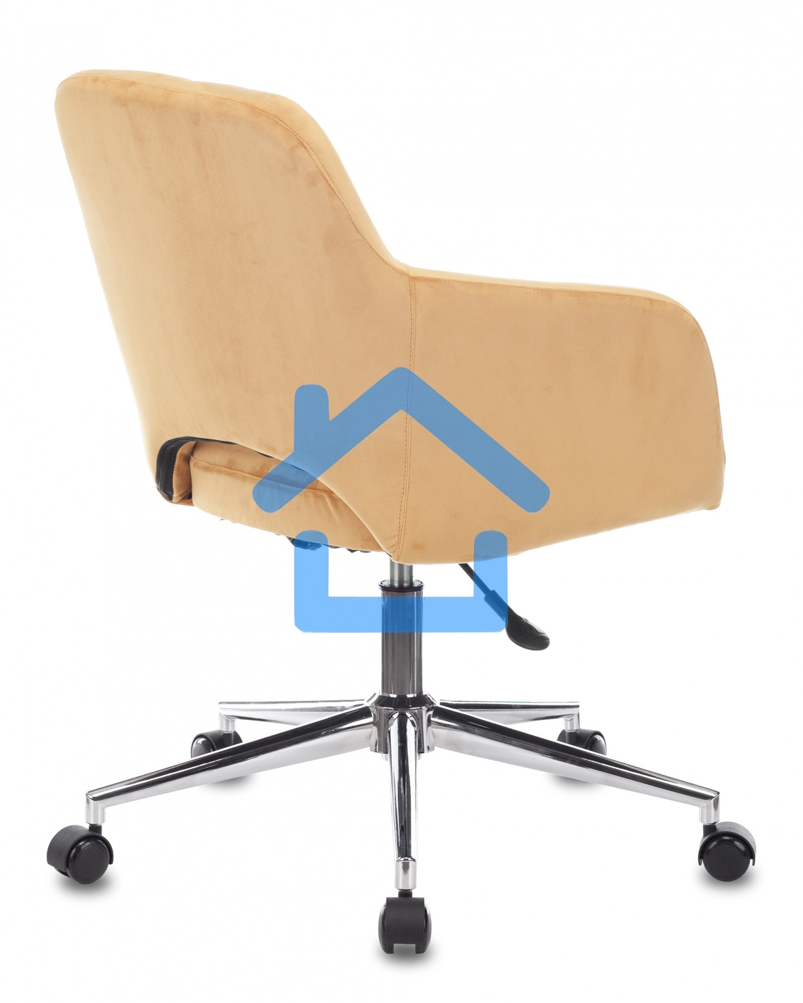 Кресло компьютерное Бюрократ CH-380SL янтарный Italia 9, крестовина металл хром