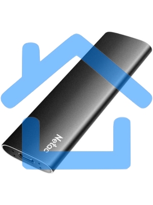 Внешний SSD Netac Z SLIM, 500 GB, USB 3.2 Gen 2 Type-C, R/W 550/480, черный