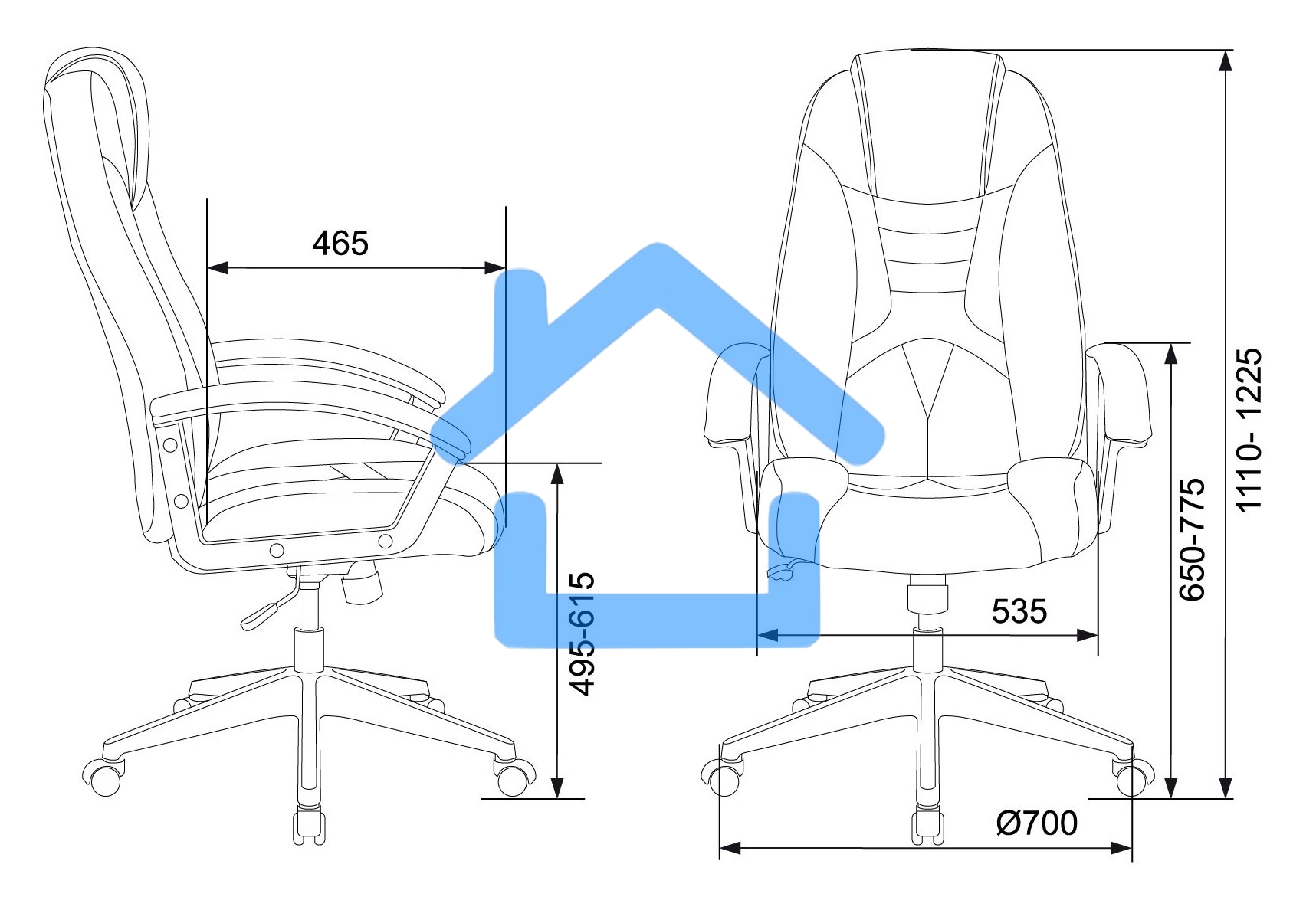 Кресло игровое Бюрократ Zombie 8 белый/черный, искусственная кожа, крестовина пластик