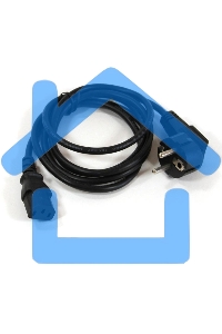 Кабель компьютер-розетка 220V (EURO) <VDE> 1,8 м 3G0,75мм2 VCOM CE021-O, оранжевый