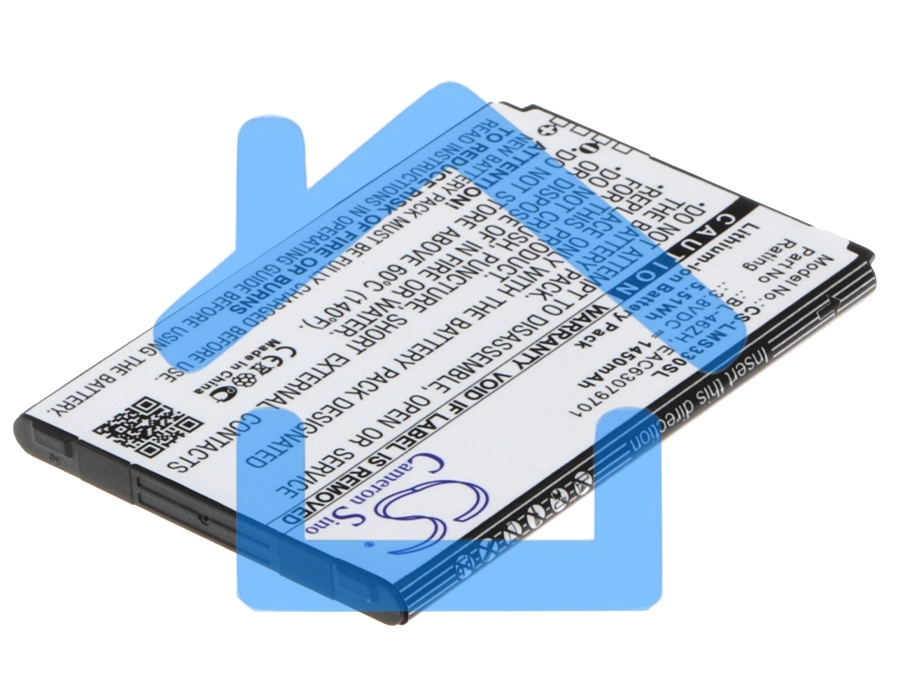 Аккумулятор CameronSinoCS-LMS330SL BL-46ZH для LG AS330, AS3753.8V / 1450mAh / 5.51Wh