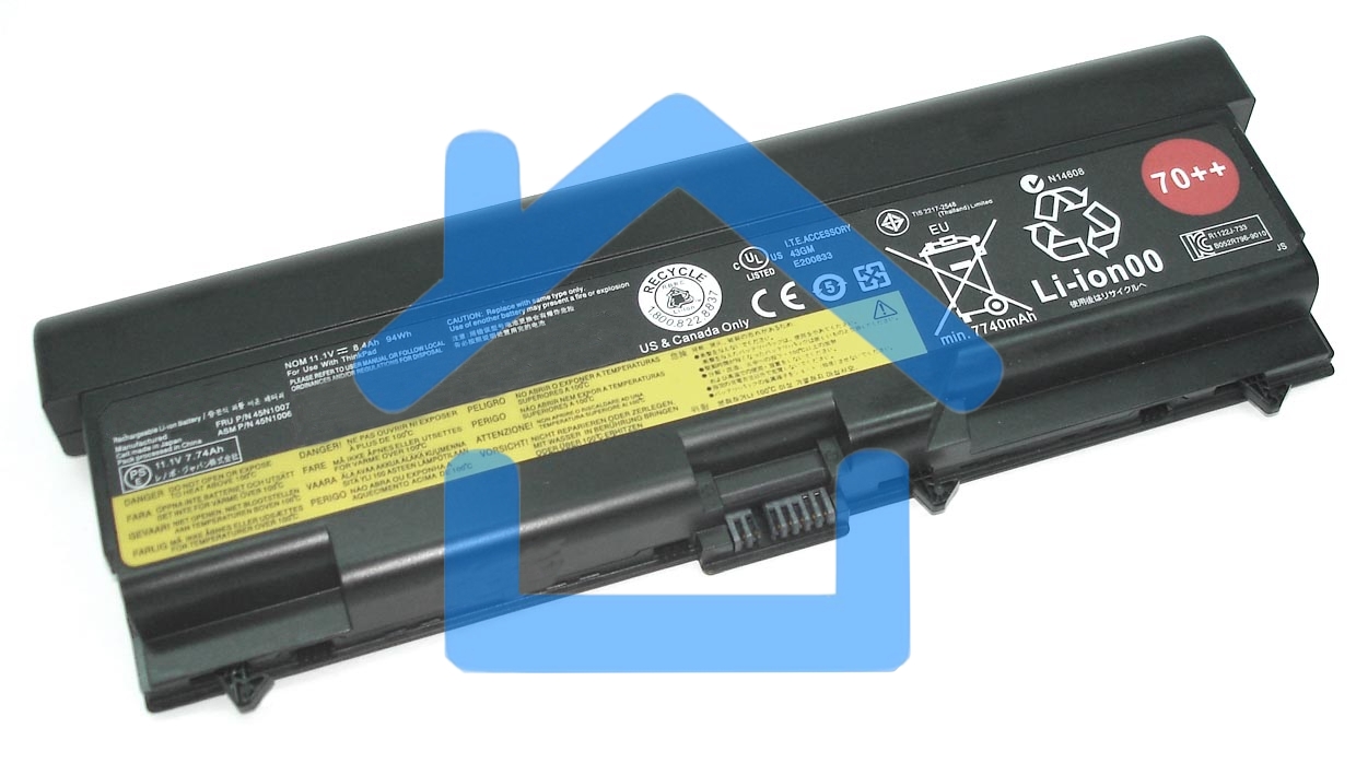 Аккумуляторная батарея для ноутбука Lenovo ThinkPad L430 (70++, 55++) 11.1V 94Wh черный Orig