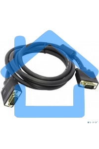 Кабель монитор - SVGA card (15M -15M) 5м 2 фильтра ExeGate позолоченные контакты, экранирование