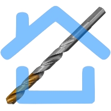 Сверло спиральное по металлу Denzel 9 x 125мм, Р6М5, Golden Tip