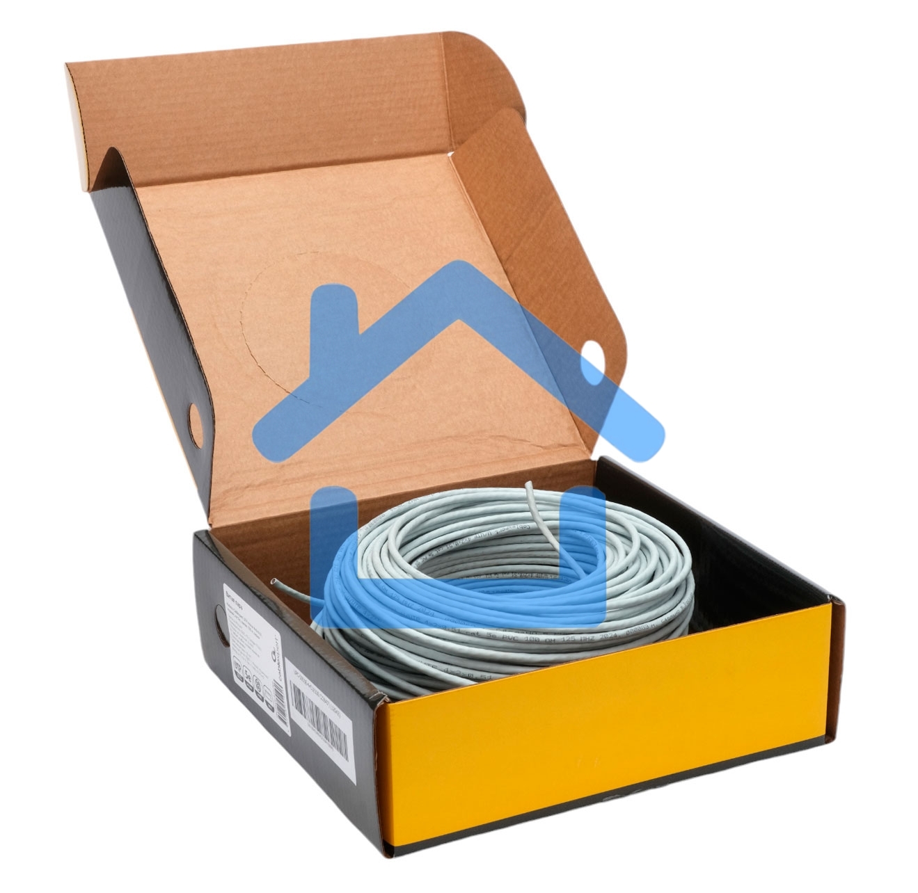 Кабель Cablexpert Россия, UPC-5051E-4-CU/100, UTP indoor 4x2x0.51, медный, кат.5e, однож., 100м, box, серый