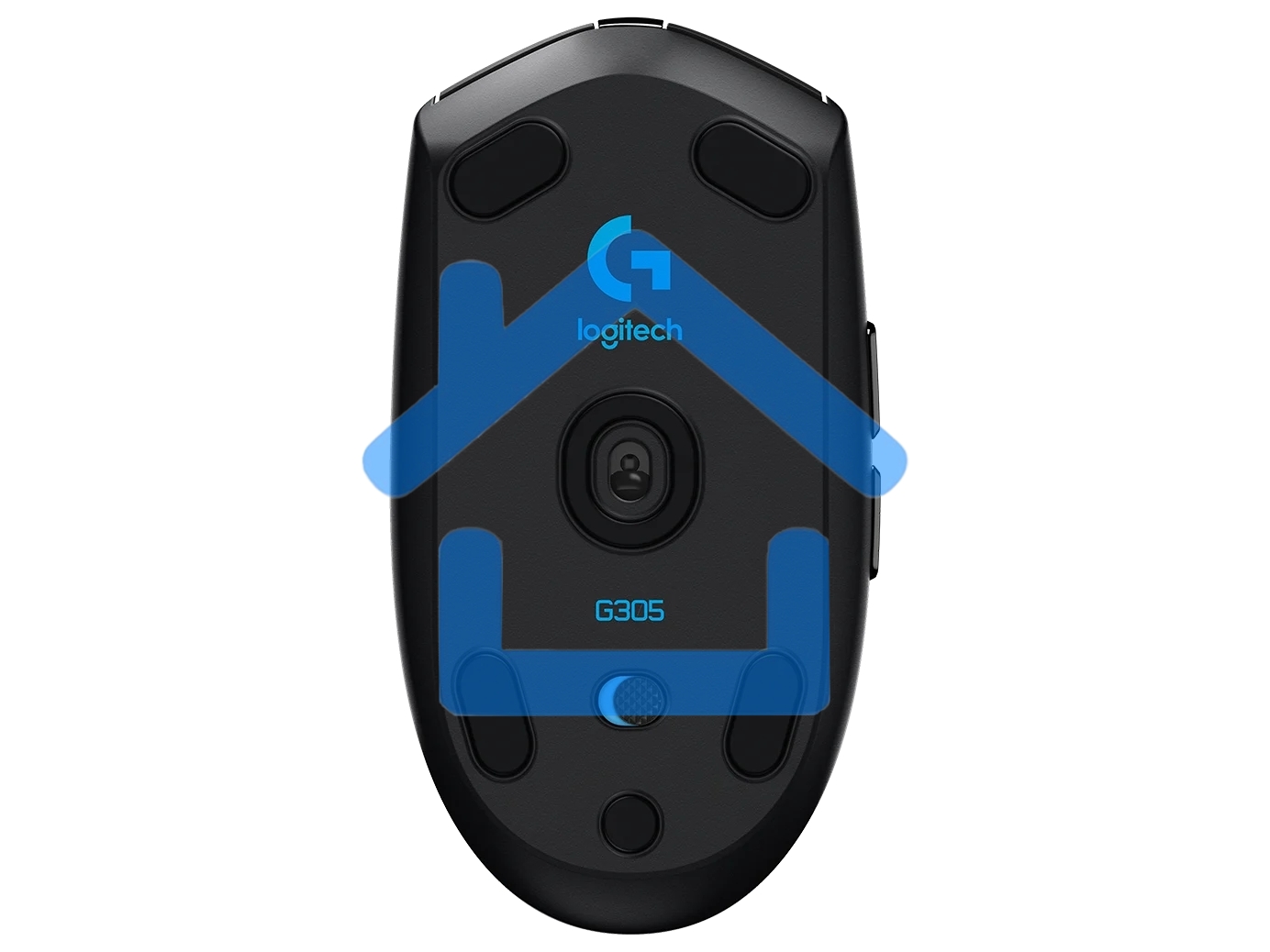 Мышь беспроводная Logitech G304 Lightspeed черный, 12000 dpi, радиоканал, USB, кнопки - 6