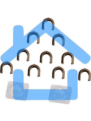 Комплект бушингов CET CET6375R (RM1-6319-Bushing) для HP LJ Enterprise P3015/M521/M525 резинового вала (упак.:2шт)