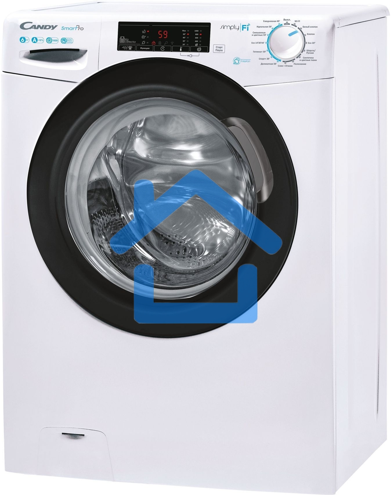 Стиральная машина Candy Smart Pro CSO34 106TB1/2-07 белый, загрузка фронтальная 6 кг, 1000 об/мин., класс: А