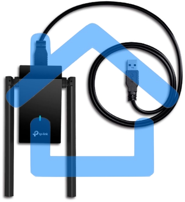 Двухдиапазонный Wi-Fi 6 USB-адаптер TP-Link Archer TX20U Plus AX1800 высокого усиления