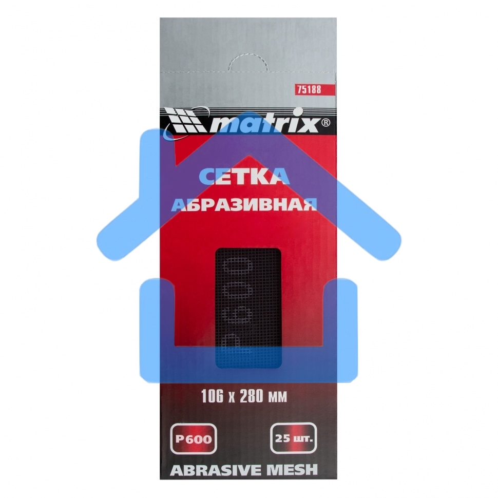 Сетка абразивная, P 600, 106 х 280 мм, 25 шт. Matrix