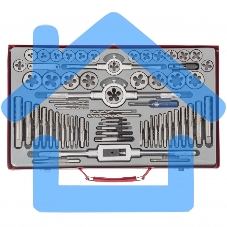 Набор метчиков и плашек Matrix М2-М20, 65 шт., метал. кейс