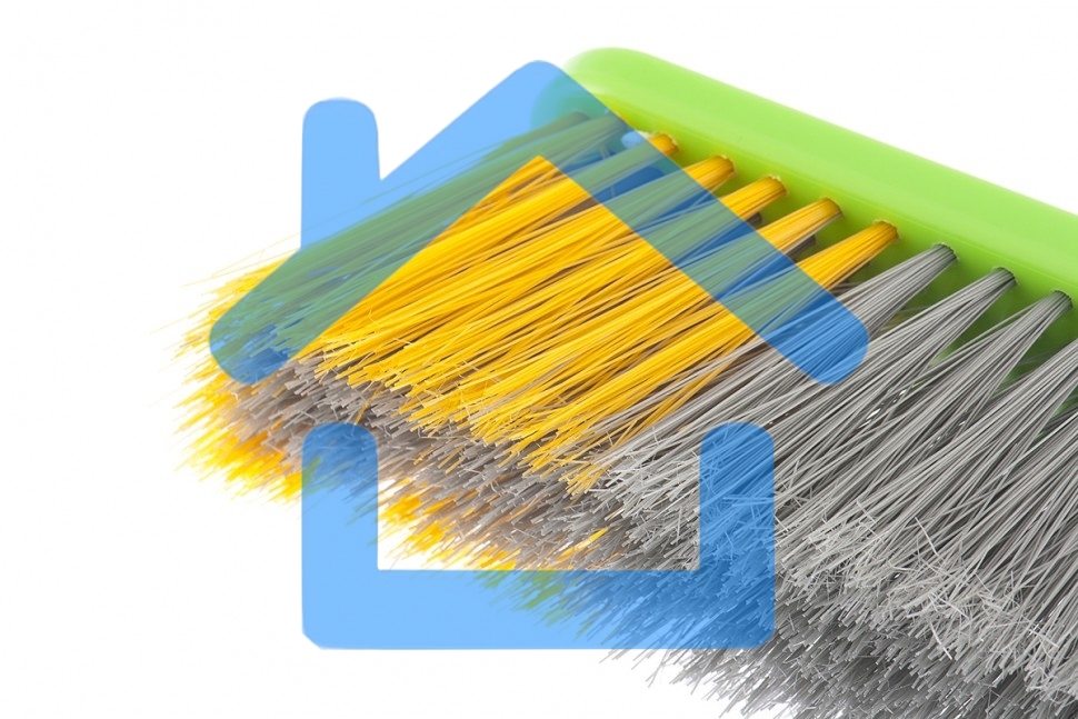 Щетка СИБРТЕХ пластмассовая для подметания пола,280 мм,без черенка84616