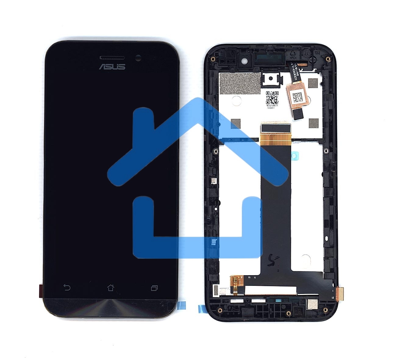 Дисплей для Asus ZenFone Go ZB452KG черный с рамкой