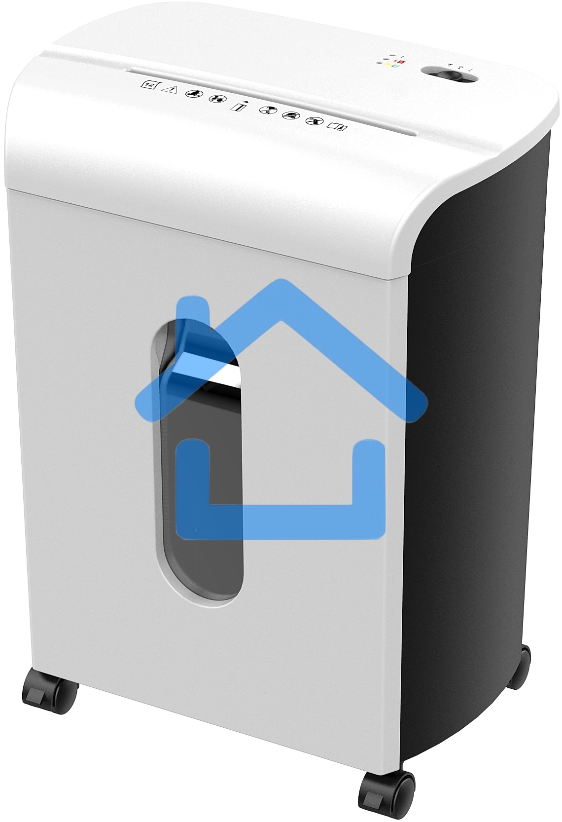 Шредер Cactus CS-SH-K4 белый (секр.P-4) фрагменты 12лист. 17лтр. скрепки скобы пл.карты